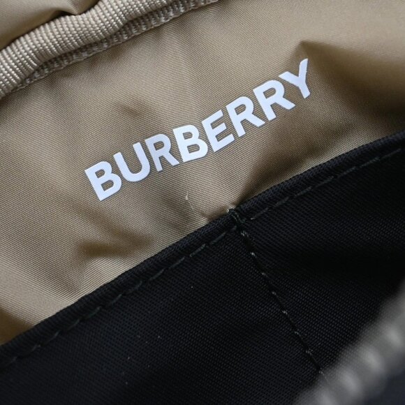 BURBERRY Logo Clutch Pouch Bag Nylon Black SHW 65RF576 - Picture 16 of 16